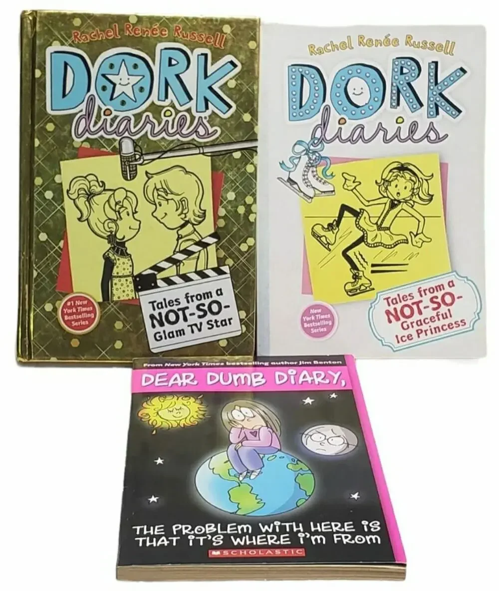 Dork Diaries Tales & Dear Dumb Diary Another Graceful Ice Princess Book Bundle